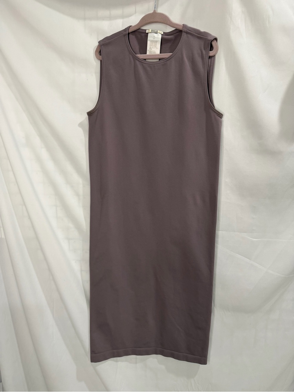 Wolford Bilbao Sleeveless Straight Midi Dress - Mauve Gray